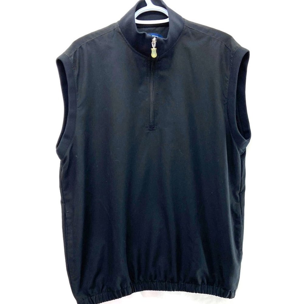 Callaway Men's Quarter Zip Golf Vest Black - Size M